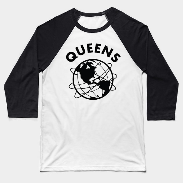 Queens - Unisphere Baseball T-Shirt by whereabouts